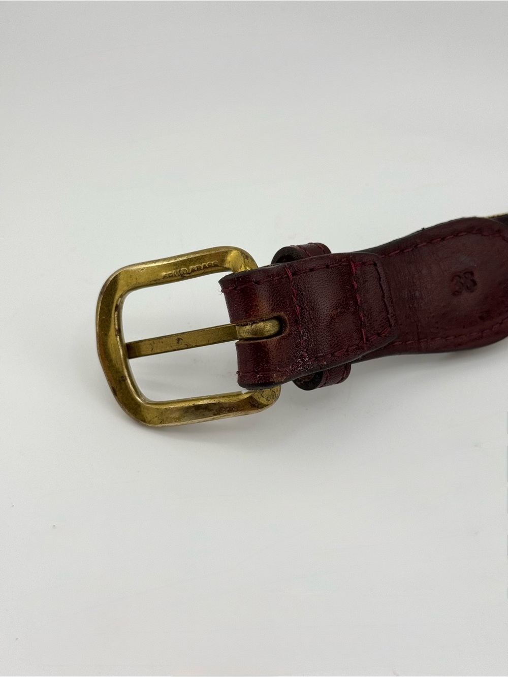 Smathers & Branson 38 Blue Crabs Needlepoint Belt Solid Brass Buckle in Oatmeal - Picture 11 of 13
